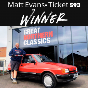 JULY CAR OF THE MONTH - 'FESTER' THE 40 YEAR OLD MKII FORD FIESTA 1.1 GHIA - WINNER MATT EVANS Ticket Number 593